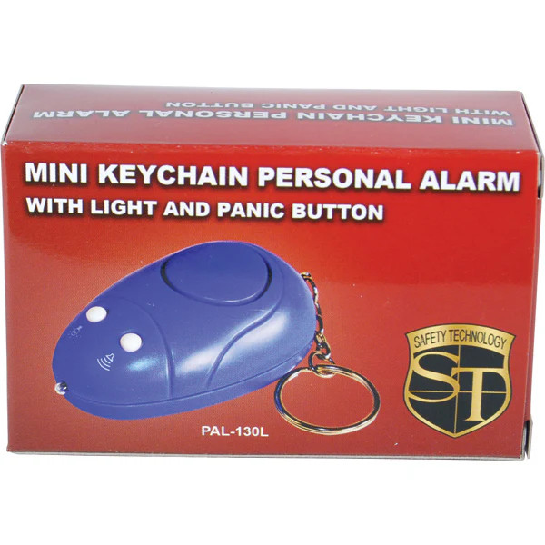 Personal Keychain Alarm with Light – 130dB Blue