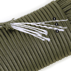 Paracord 550 Lb, 7 Strand Paracord Rope 50Ft 4Mm, Nylon Parachute Cord for Campi