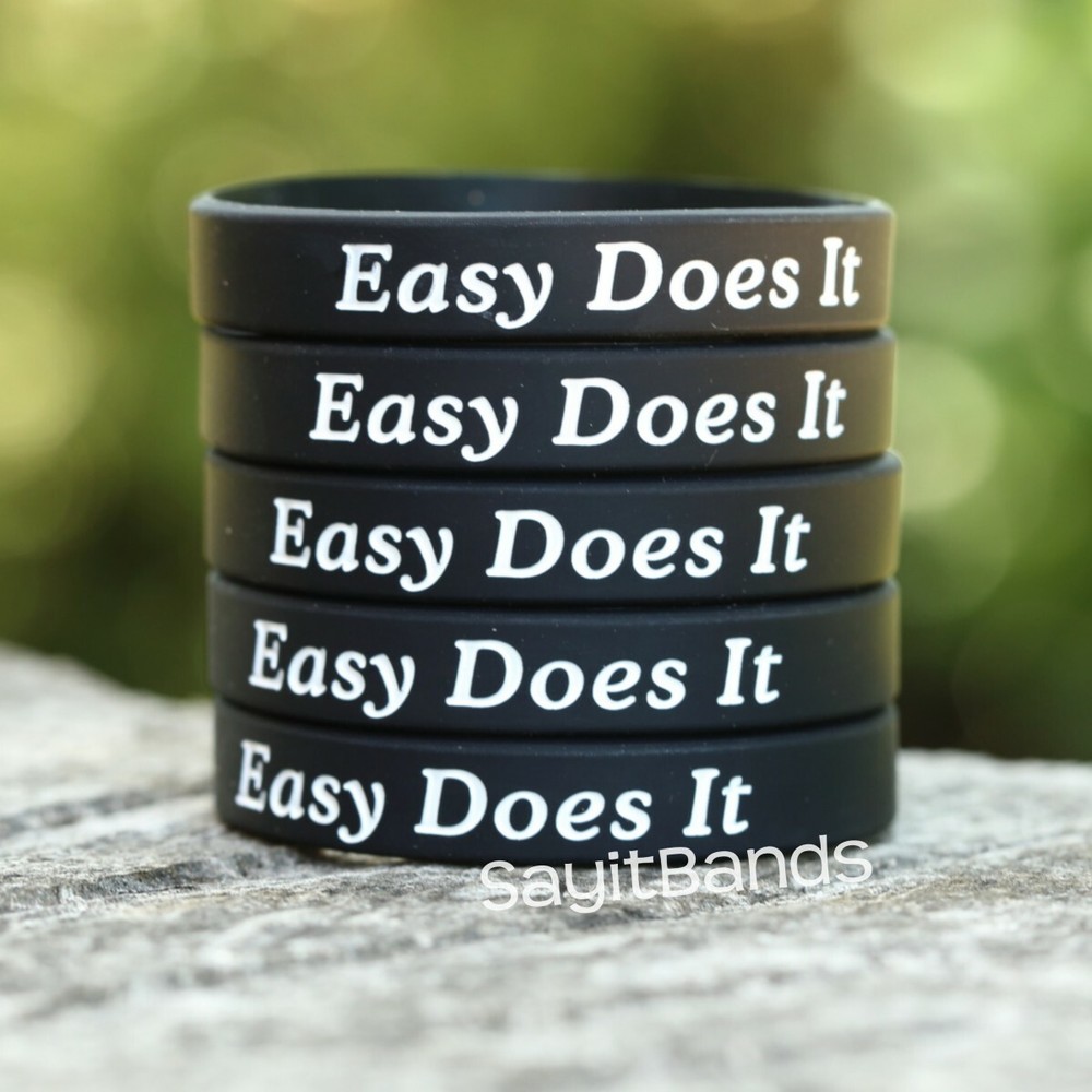 Easy Does It Wristbands – Motivation Inspiration Wholesale Bracelets
