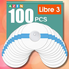 100 Pack Freestyle Sensor Covers for Libre 3 Waterproof Adhesive Patches