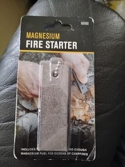 Magnesium Fire Starter Flint and Striker Knife Camping Survival SHTF Prepping