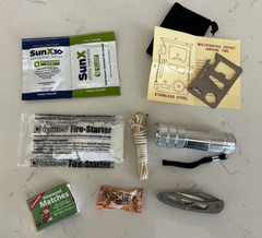 Pocket Mini Survival Kit – 8 Items – New