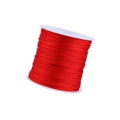 100M x 0.8mm Nylon Chinese Knot Cord Rattail Macrame Shamballa Thread String Red