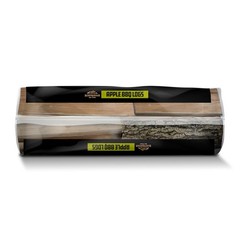Bear Mountain BBQ Apple BBQ Wood Logs for Outdoor Fire Pits & Smokers, 1 Bag