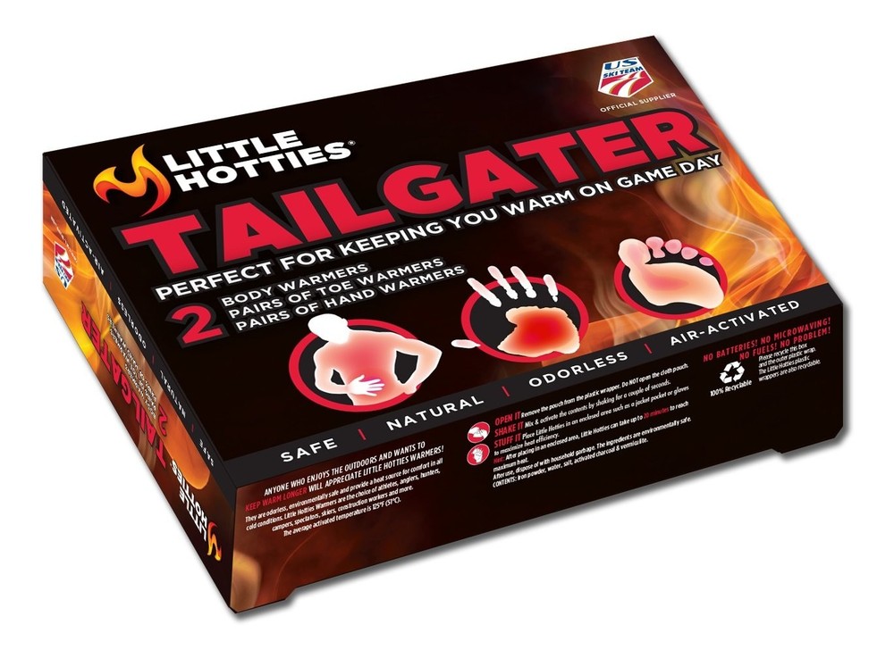 Little Hotties Tailgater Warmer, 6 Pair One Size, Red