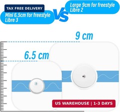 Waterproof Sticker for Freestyle Libre 3 Sensor Covers-100 PCS Waterproof for Fr