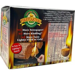 All Natural Fire Starters 35 Count Eco Friendly Non Toxic Camping Grilling BBQs