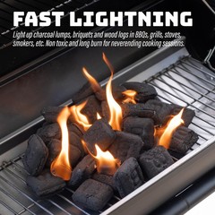 Shop Square Fire Starter Squares 200 Pack – Fireplace Grill BBQ Camping Wood