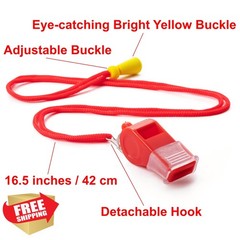 SUYAMI Red Whistles (24 Pk)
