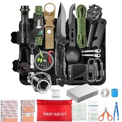 Survival Kit and Emergency Gear – 66 in 1 Outdoor Equipment with First Aid Fi…