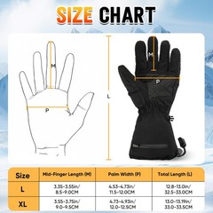 COZII Heated Gloves,7.4V Heated Gloves Men Women, Hand Warmers Rechargeable