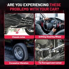 6PC Inner & Outer Tie Rod Kit with Steering Boots for 6pc-EV800572 ES800286