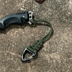 1/3Pcs Paracord Lanyard Survival Keychain Key Ring Triangle Buckle Keychains Kit