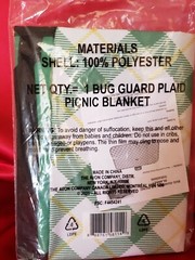 Avon Bug Guard Picnic Blanket 52 x 32 – NEW Unopened