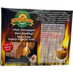 All Natural Fire Starters 35 Count Eco Friendly Non Toxic Camping Grilling BBQs