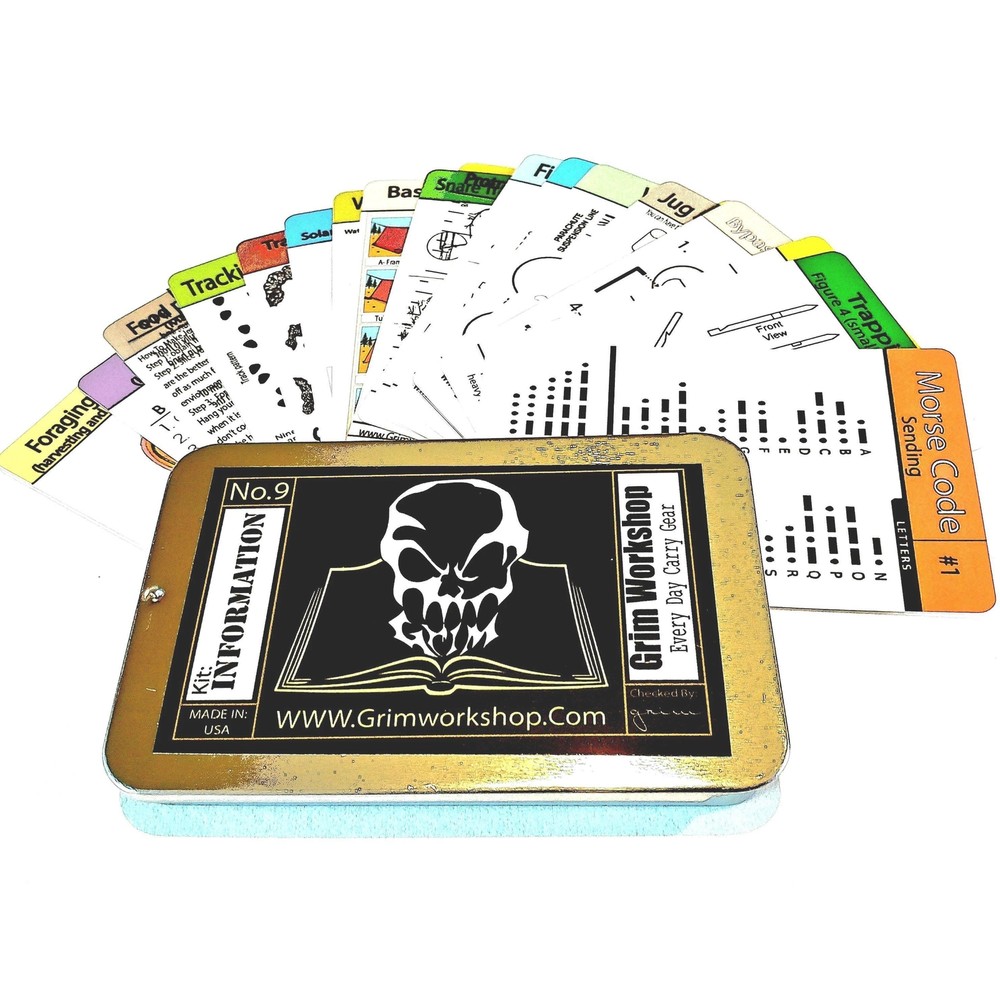 20 Piece Emergency and Survival Tip Card Kit.