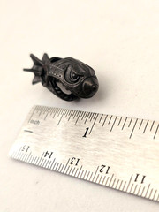 Shark Missile Black Brass Knife Bead Punk EDC DIY Paracord Woven Lanyard Pendant