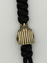 King Gorilla Lanyard Bead Paracord Knife Charm EDC Brass Color