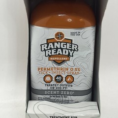 24oz Ranger Ready Repellent Tick Insect Spray Cloths Tents Gear, Permethrin 0.5%