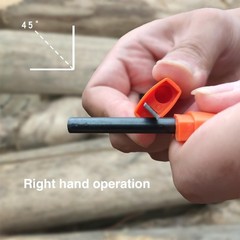 Ferro Rod Fire Starter for Camping, Ferrocerium Flint and Striker Survival Kit