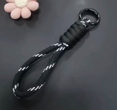 Handmade Paracord Keychain Wrist Lanyard Braided Survival Strap Key Ring