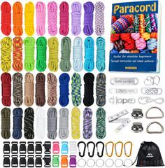 Paracord Combo Kit – 36 Colors, Multifunction Ropes & Accessories for Crafts