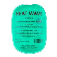 Heat Wave HW35 Click Heat Reusable Hand Warmers 2-Pack 3″ x 5″