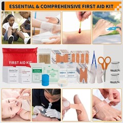 Ultimate Survival Kit 252 pcs – Emergency Gear & Mini First Aid for Home, Car, O