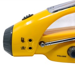Emergency Solar / Hand Crank Radio & Flashlight Plus Cell Phone Charger