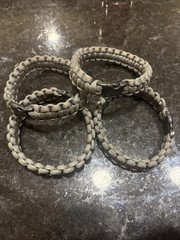 Paracord Survival Bracelet Lot Set of 4 Outdoor Camping Hike
