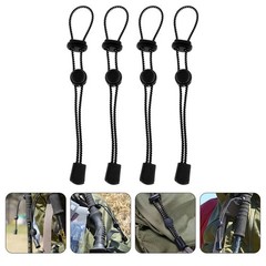 4Pcs Adjustable Elastic Rope for Hiking Pole Holder Climbing Stick Straps