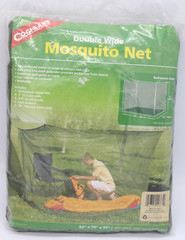 Coghlan’s Rectangular Mosquito Net, Backwoods Green, Double Wide 240-mesh NEW