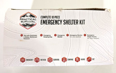 Practical Survival 10 Piece Emergency Kit – Tent, Sleeping Bag, Cold/Warm Poncho