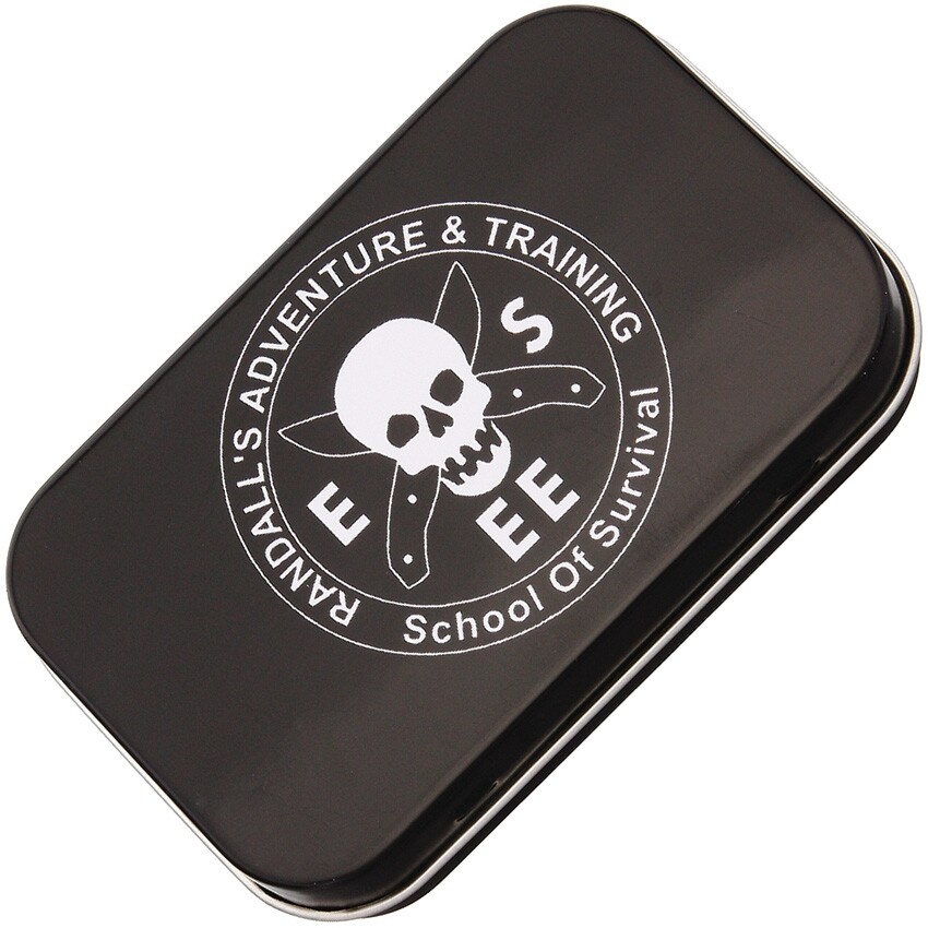 ESEE Pocket Survival Kit Tin Dimensions 3.75″ x 2.25″ x .75″ Empty Tin Can 2284