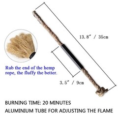 Fire Starter Survival Kit, Larger Ferro Rod with Striker Lanyard 3in Long Fli…
