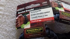 Secure Line Survival bracelet (Lot of 5) 3 Large 2 Medium size camping hiking