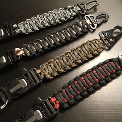 Survival Paracord Emergency Key FOB FIRE Tactical USA CUSTOM TJPARACORD HK HOOK