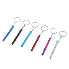 6Pcs Referee Survival Whistle Durable Aluminium Alloy Loud Outdoor Equipment
