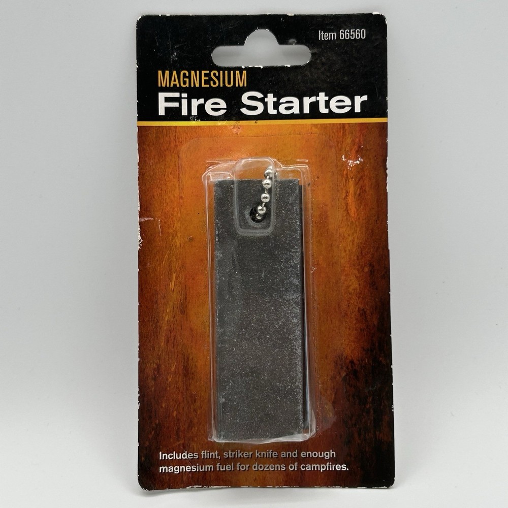 Magnesium Fire Starter Camping Backpacking Survival Flint Steel Camp Emergency