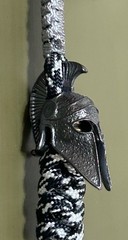 Sparrow’s EDC knife lanyard / Keychain Spartan Helmet Bead