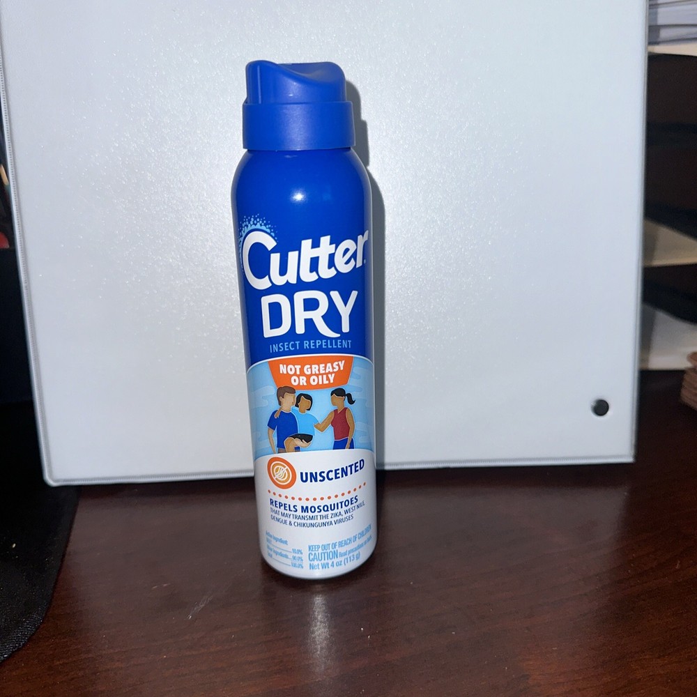 Cutter Dry Insect Repellent Unscented Not Greasy Or Oily Repels Mosquitos 4 oz