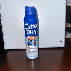 Cutter Dry Insect Repellent Unscented Not Greasy Or Oily Repels Mosquitos 4 oz