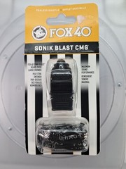 Fox 40 Sonik Blast CMG Whistle w/Lanyard ~ Official Coach Safety Alert Rescue