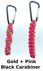 Paracord Keychain Fob – 550 Paracord w/ Carabiner Clip