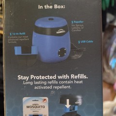 New Thermacell Rechargeable Mosquito Repellent with 20’ Protection Zone Malaria