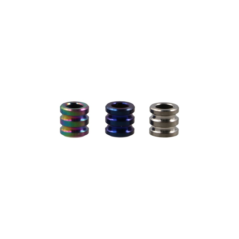 Vctitil 3 Pcs Titanium Alloy TC4 Knife Lanyard Beads,Parachute Cord Bead,Colu…