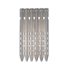 Hikemax Ultralight Titanium Tent Stakes 6 Pack – V-Shaped Pegs 6