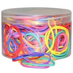 JIKIOU Multicolor Rubber Bands for School 280Pcs-Multicolor-1.5 x 1/16inch