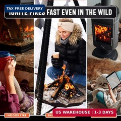 10lb Fatwood Fire Starter Sticks | 100% Natural Fire Starters for Campfires, Fir