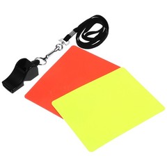 Soccer Football Referee Card Set Accessories Yellow and Red Cards